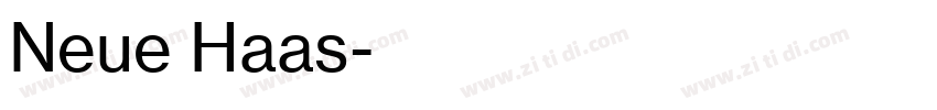 Neue Haas字体转换